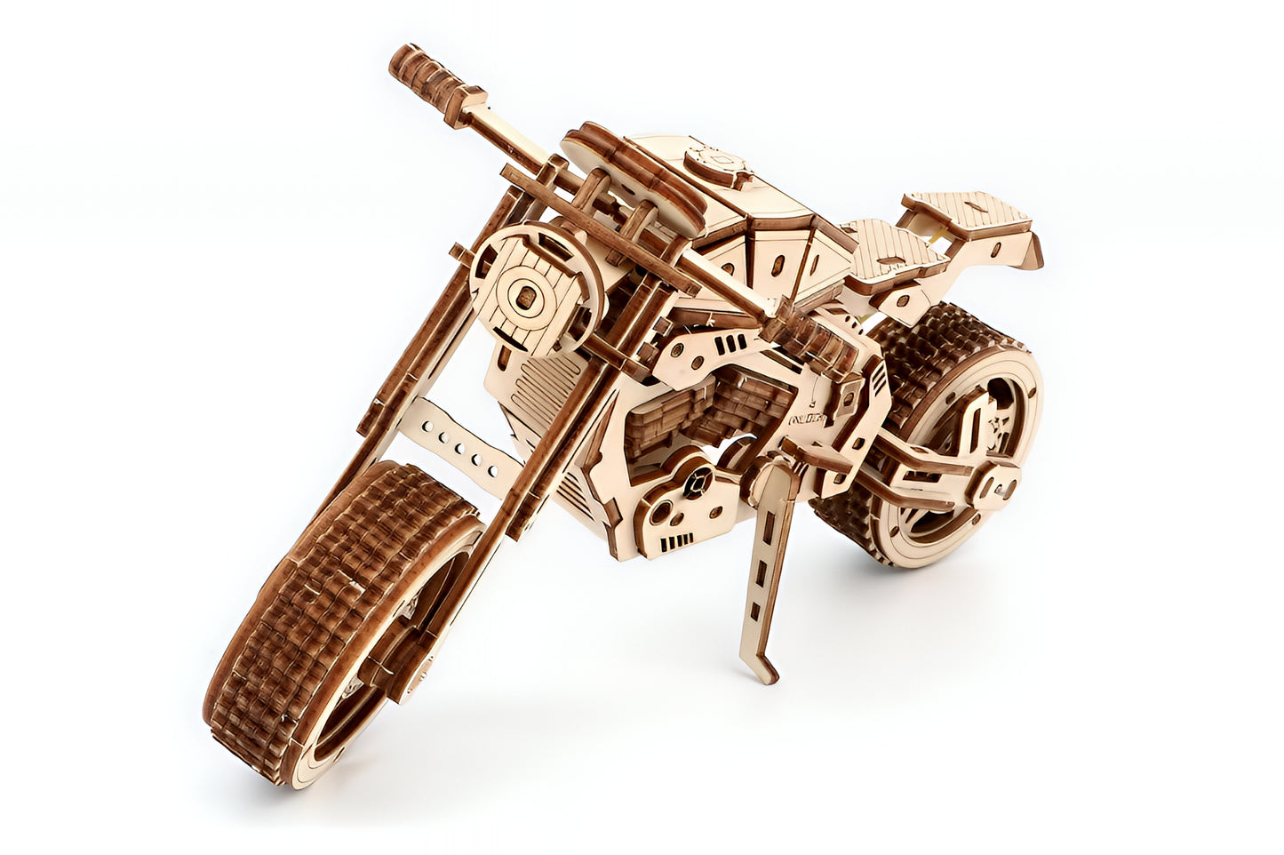 DIY Wooden Racing Motorcycle – 3D Puzzle Kit | Laser-Cut Craft Model