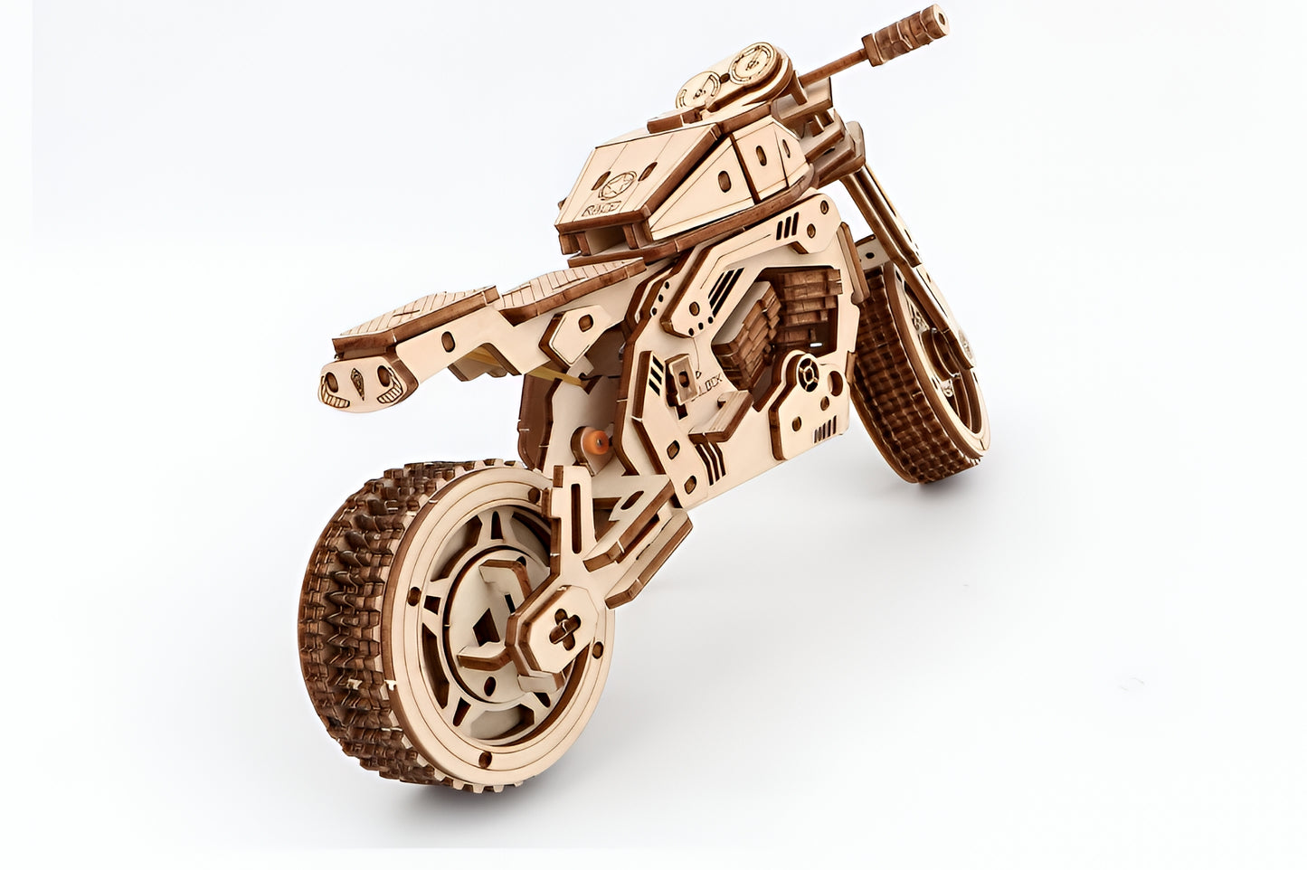 DIY Wooden Racing Motorcycle – 3D Puzzle Kit | Laser-Cut Craft Model