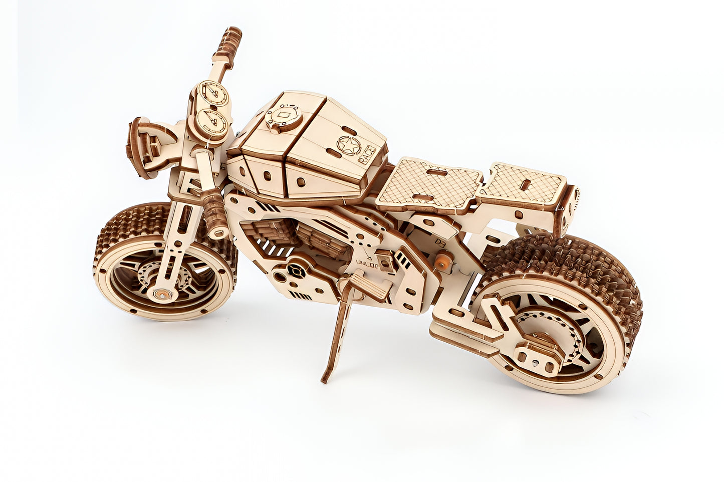 DIY Wooden Racing Motorcycle – 3D Puzzle Kit | Laser-Cut Craft Model