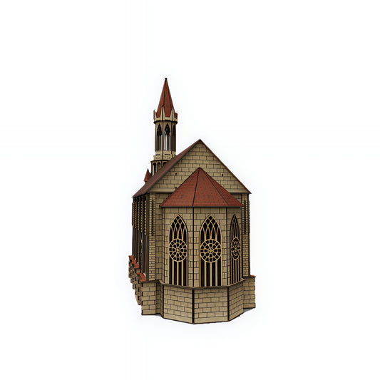 DIY Gothic Church Architecture Puzzle – Intricate 3D Wooden Model Kit