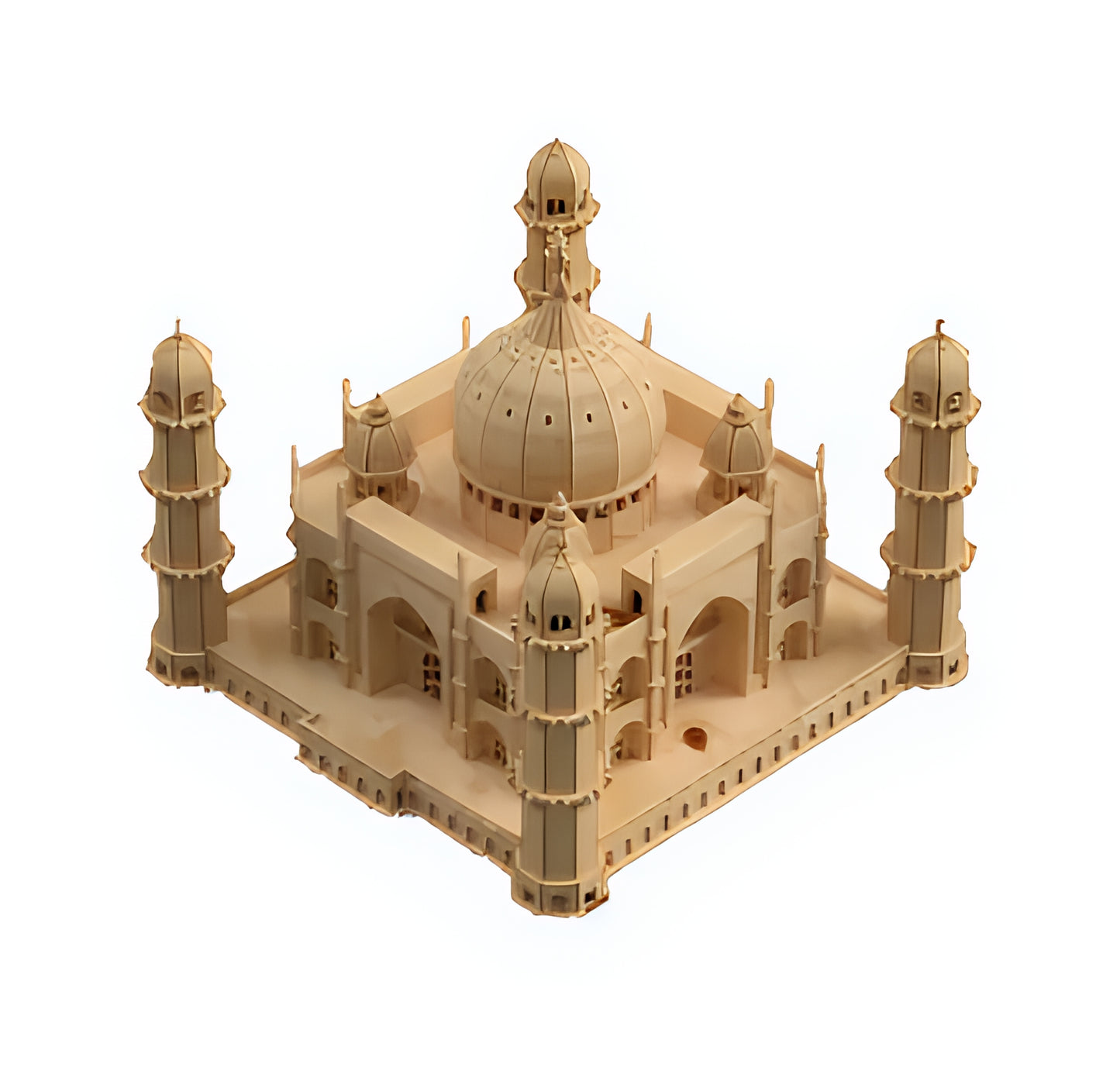Taj Mahal 3D Wooden Puzzle – DIY Laser-Cut Architectural Model Kit