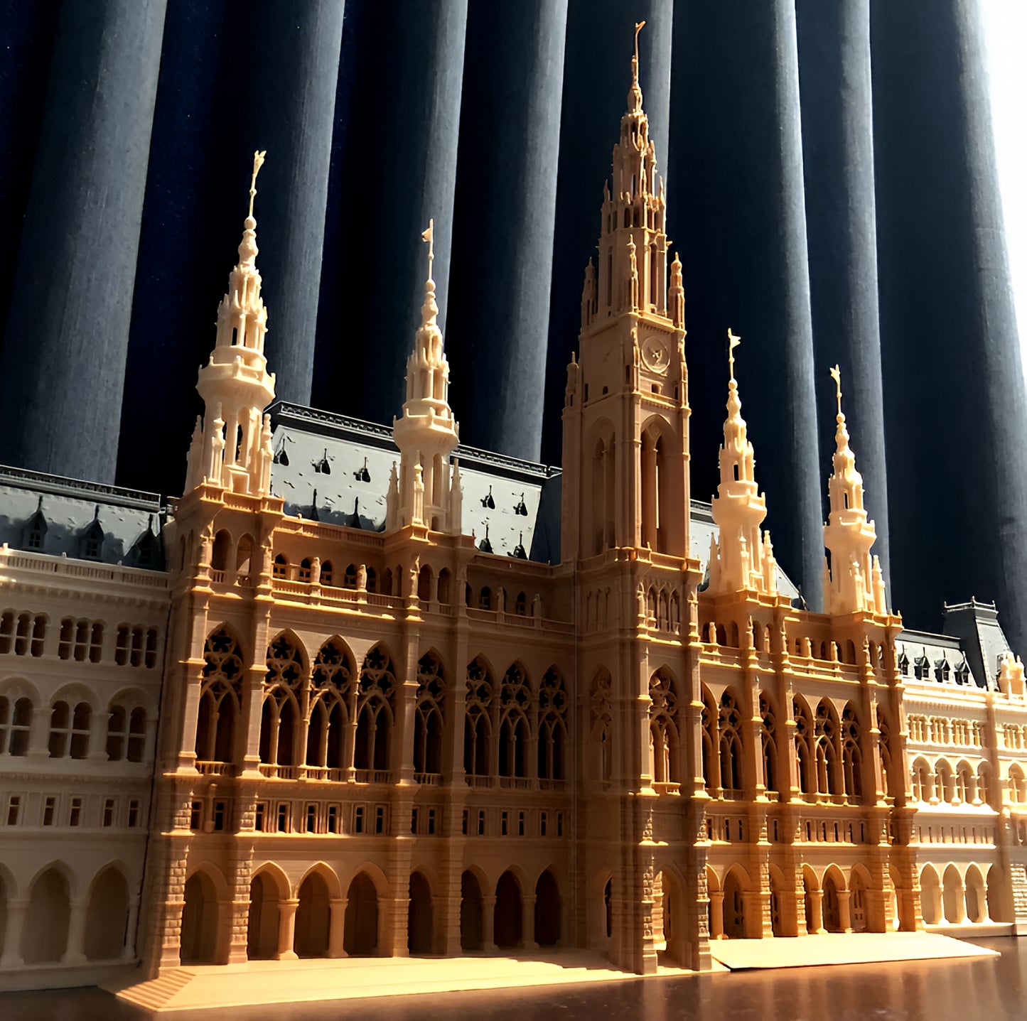 DIY Vienna Gothic City Hall Model Kit – Iconic Landmark 3D Wooden Puzzle