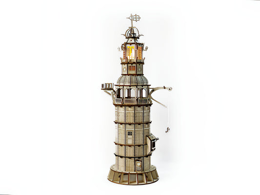DIY Eddystone Lighthouse Model Kit – 3D Laser-Cut Wooden Puzzle