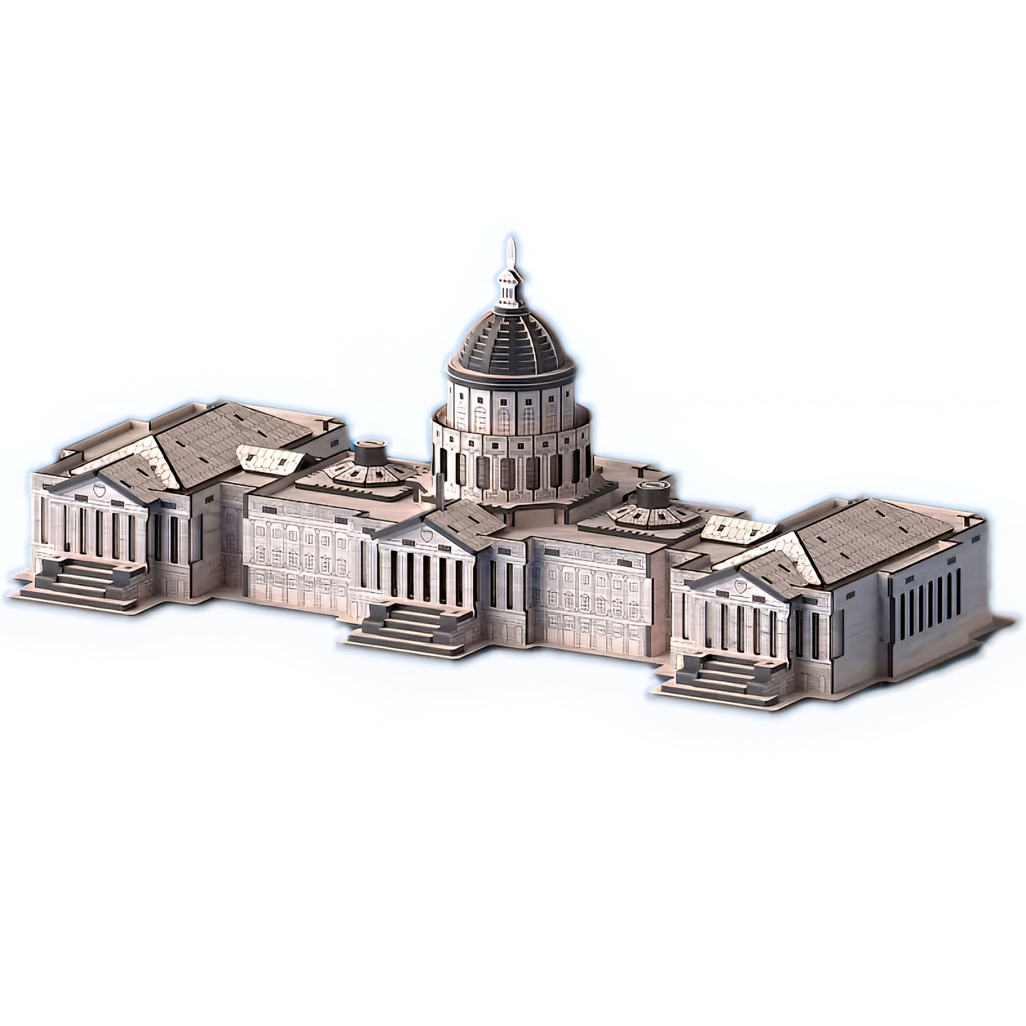 DIY Parliament Building Model Kit – Laser-Cut Wooden Architecture Puzzle