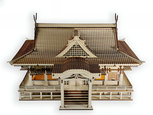 DIY Traditional Japanese Shrine Model Kit – Laser-Cut Precision Wooden Craft