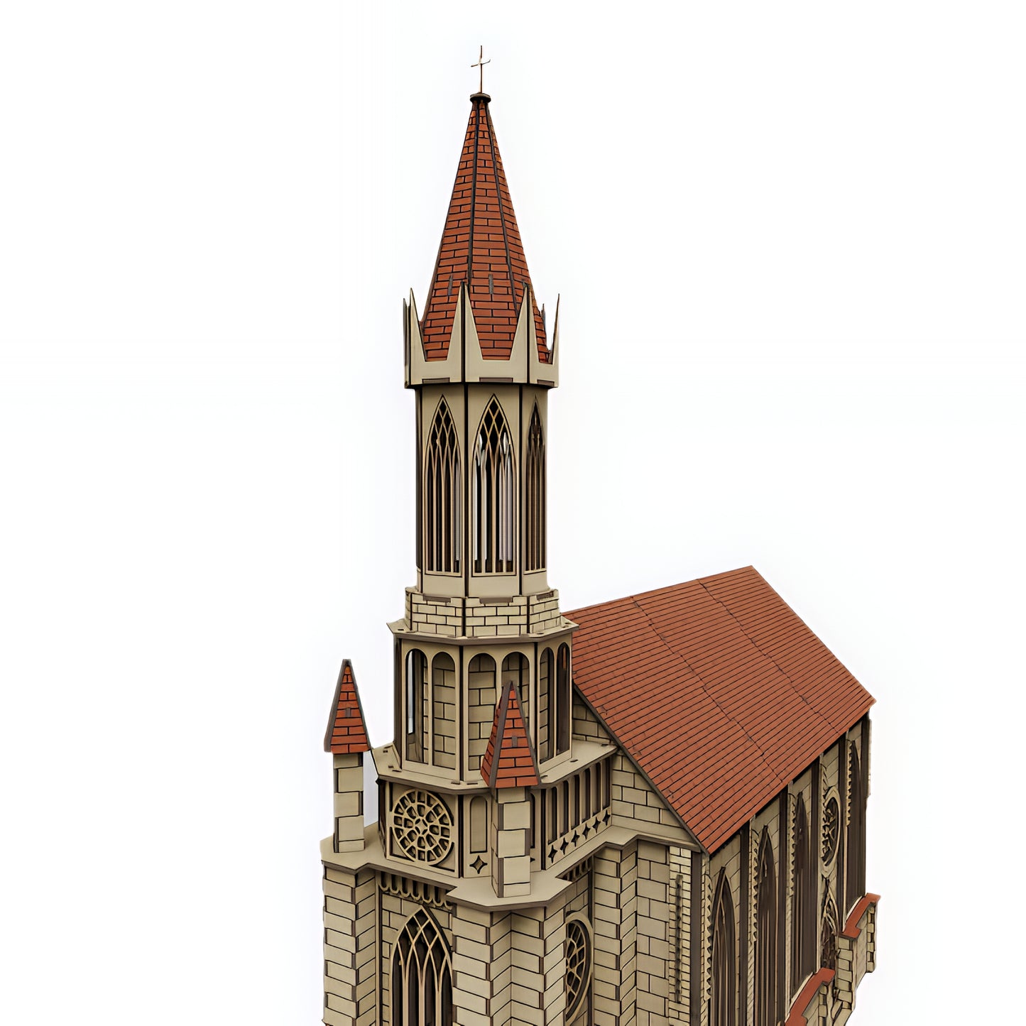 DIY Gothic Church Architecture Puzzle – Intricate 3D Wooden Model Kit