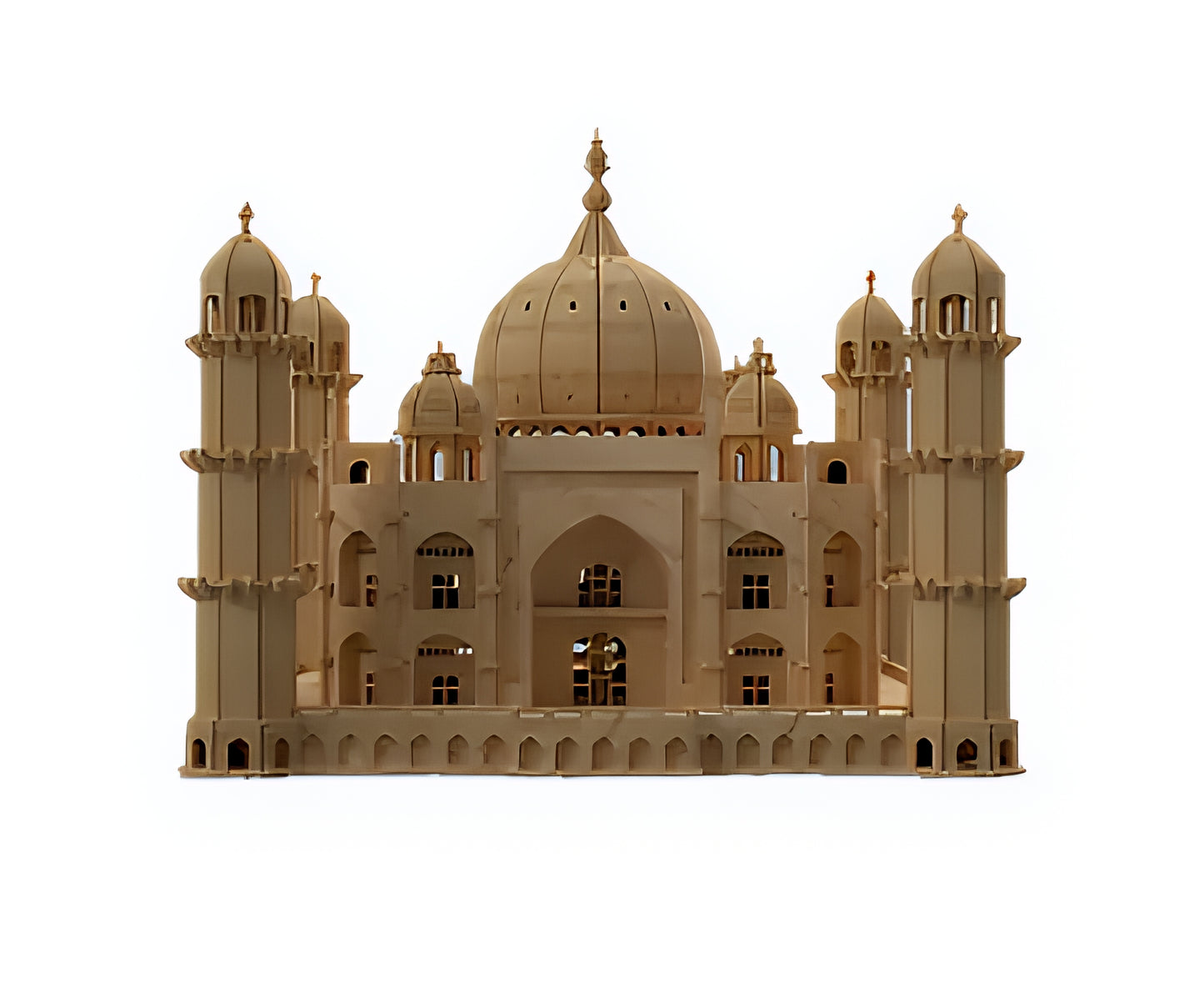 Taj Mahal 3D Wooden Puzzle – DIY Laser-Cut Architectural Model Kit