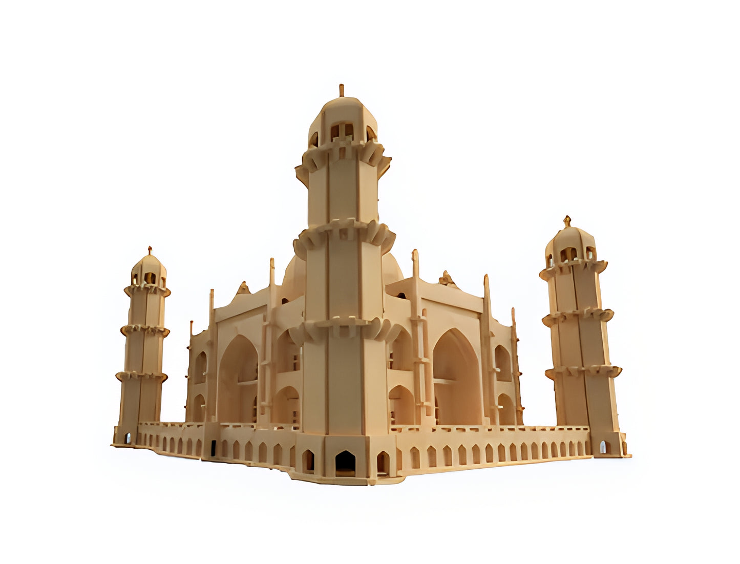 Taj Mahal 3D Wooden Puzzle – DIY Laser-Cut Architectural Model Kit