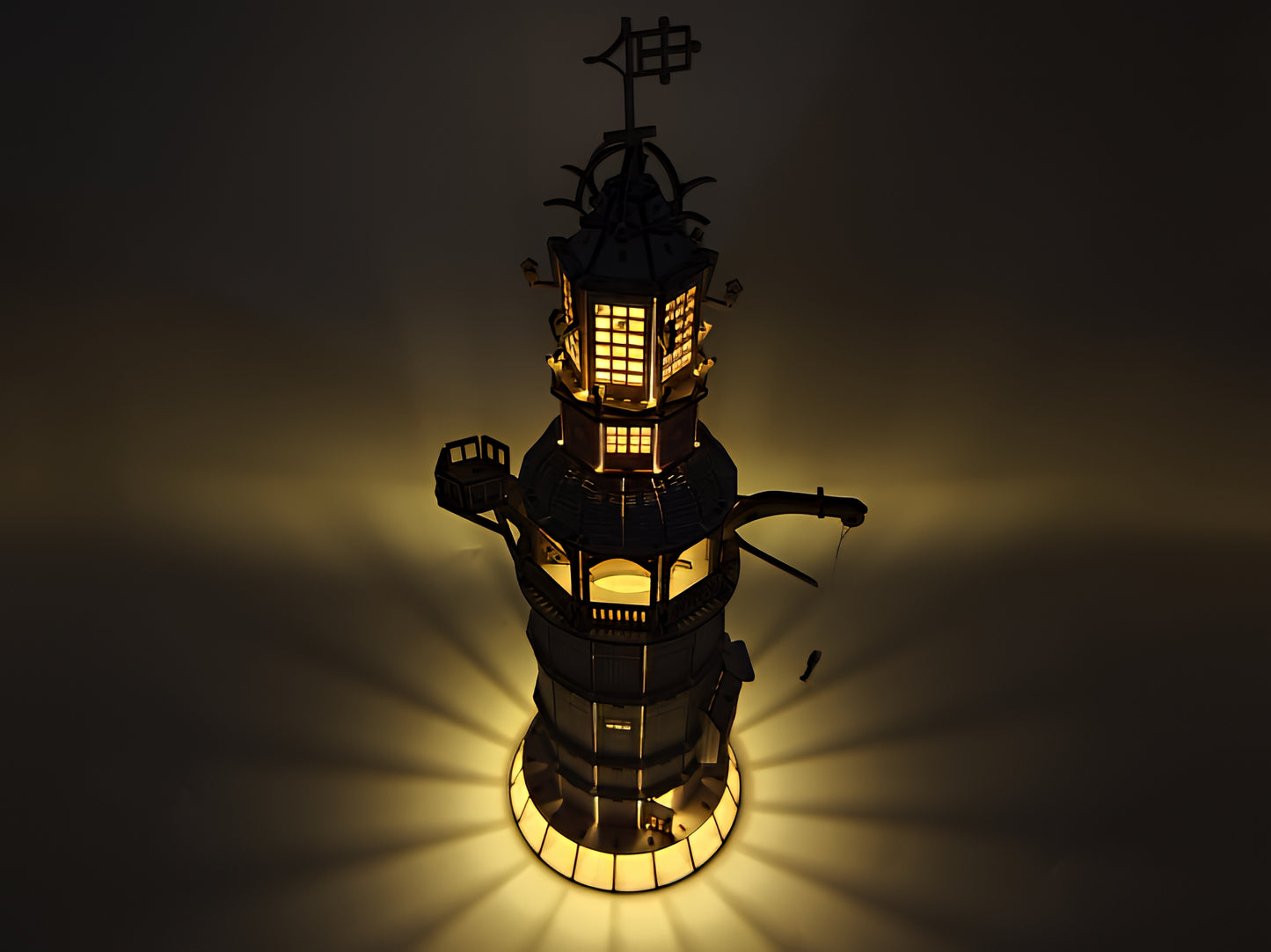 DIY Eddystone Lighthouse Model Kit – 3D Laser-Cut Wooden Puzzle